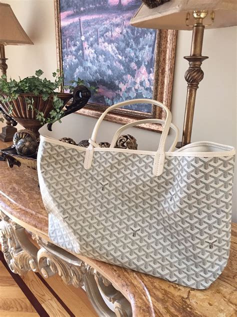 goyard white st louis gm handbag|st louis Goyard tote.